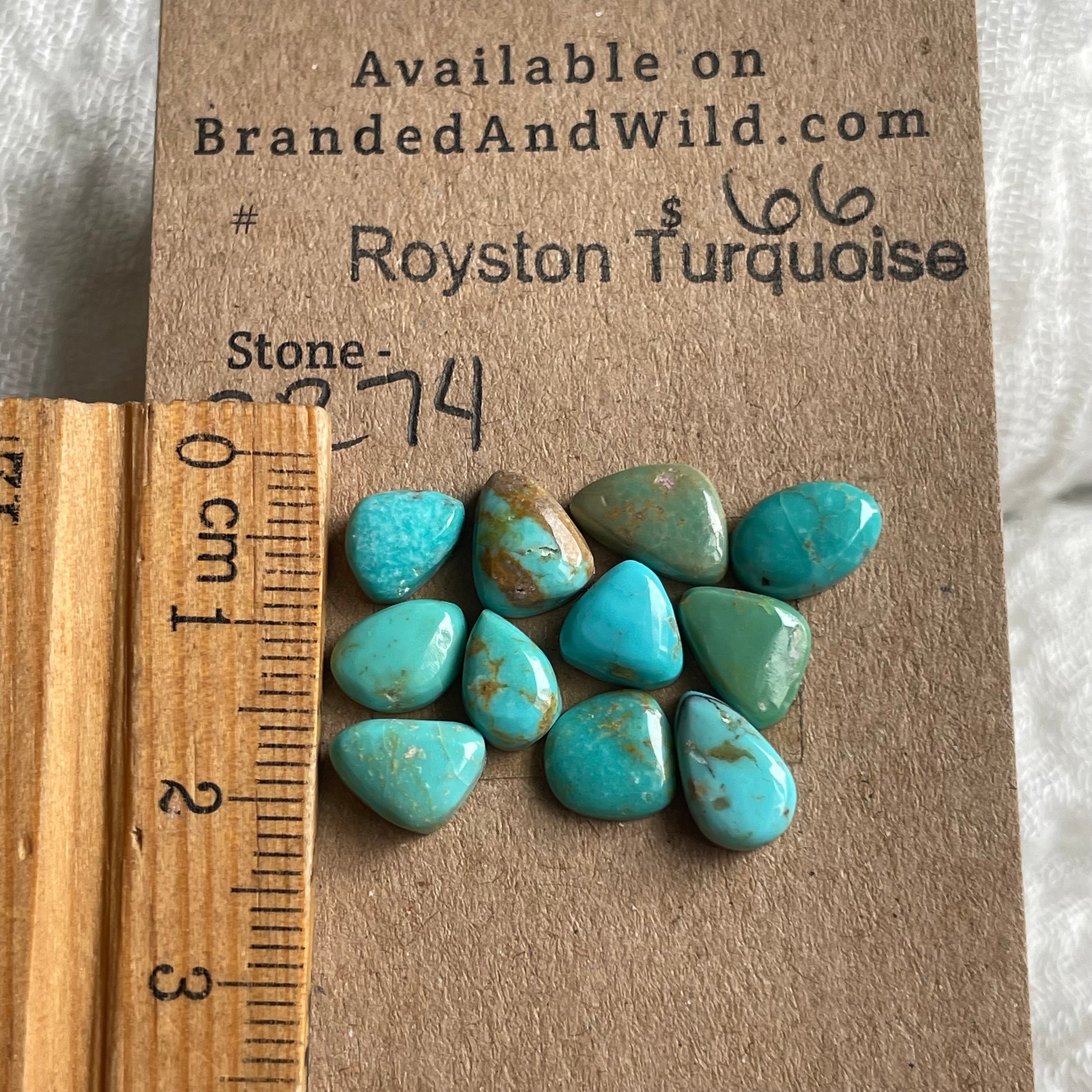 Royston Turquoise cabochon - RR74 139C4AB6-B776-4A2C-B08D-45CC3A6CD749 Brandedandwild.com