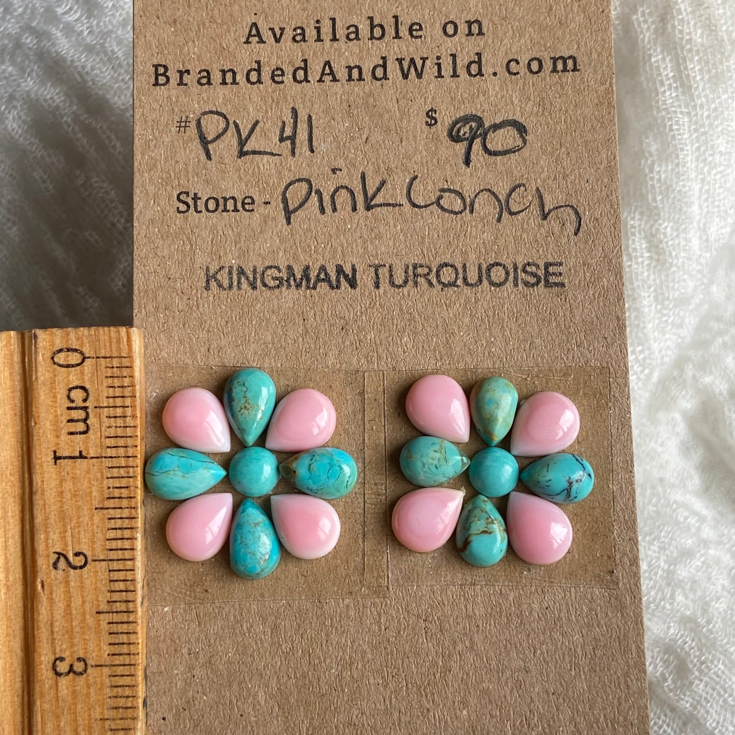 Pink Conch / Kingman Cabochon - PK41