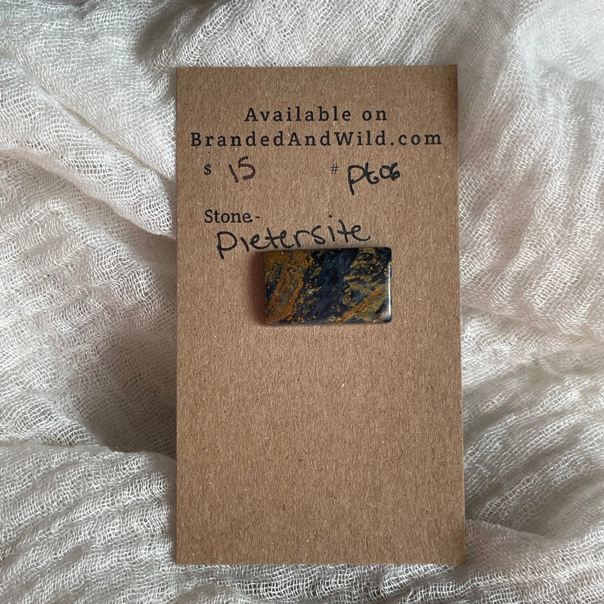Pietersite Cabochon - PT06 13C34A53-49CF-414D-A30F-B3303164CAB2 Brandedandwild.com