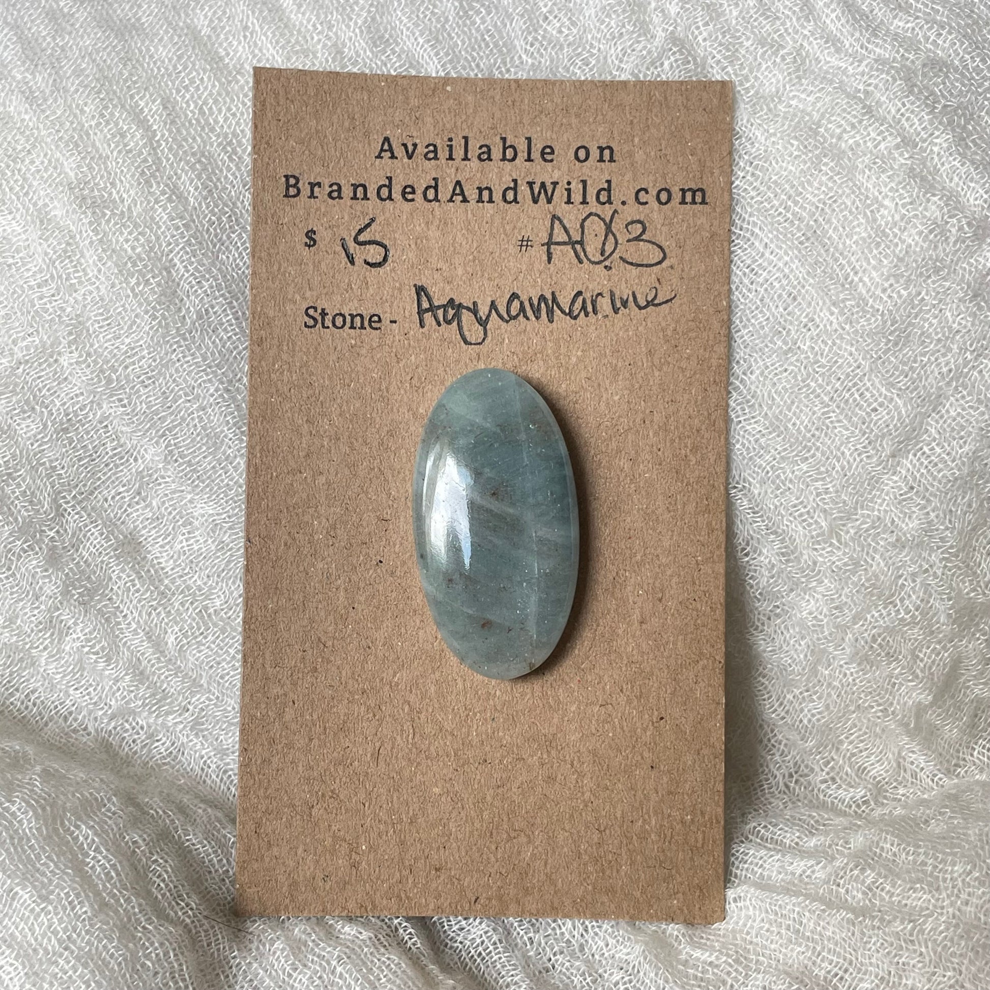 Aquamarine Cabochon AQ3 1408FBC1-17BE-4454-BF7C-1EF3E960D351 Brandedandwild.com
