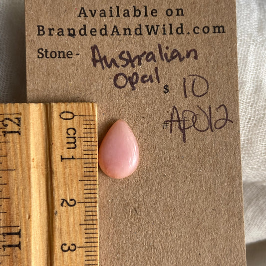 Australian Pink Opal Cabochon - AP012 140EA2B2-9638-4988-995A-326C120957B2 Brandedandwild.com