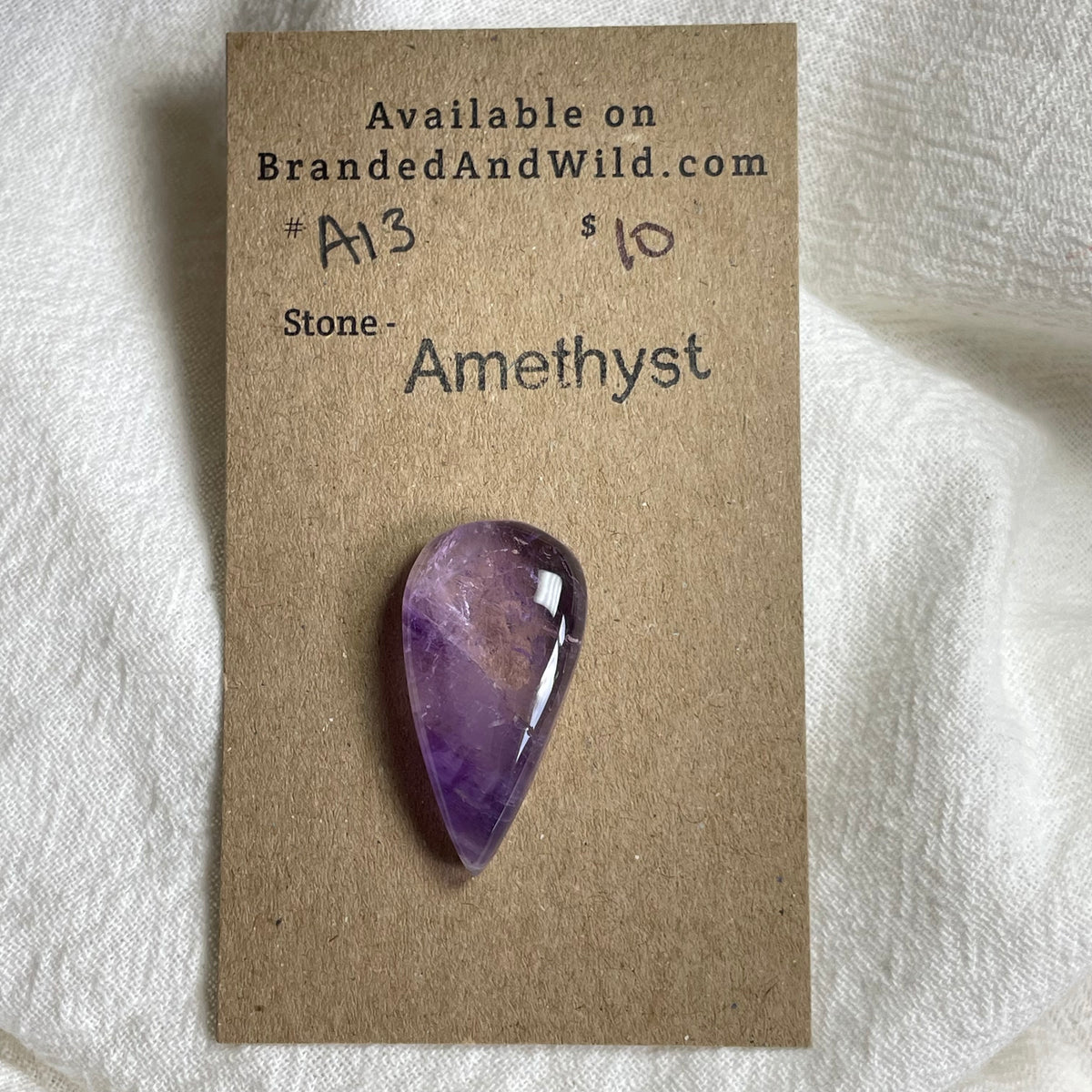 Amethyst Cabochon - A13 140F859A-E3D8-4DF2-9E10-0D0CD23595B9 Brandedandwild.com