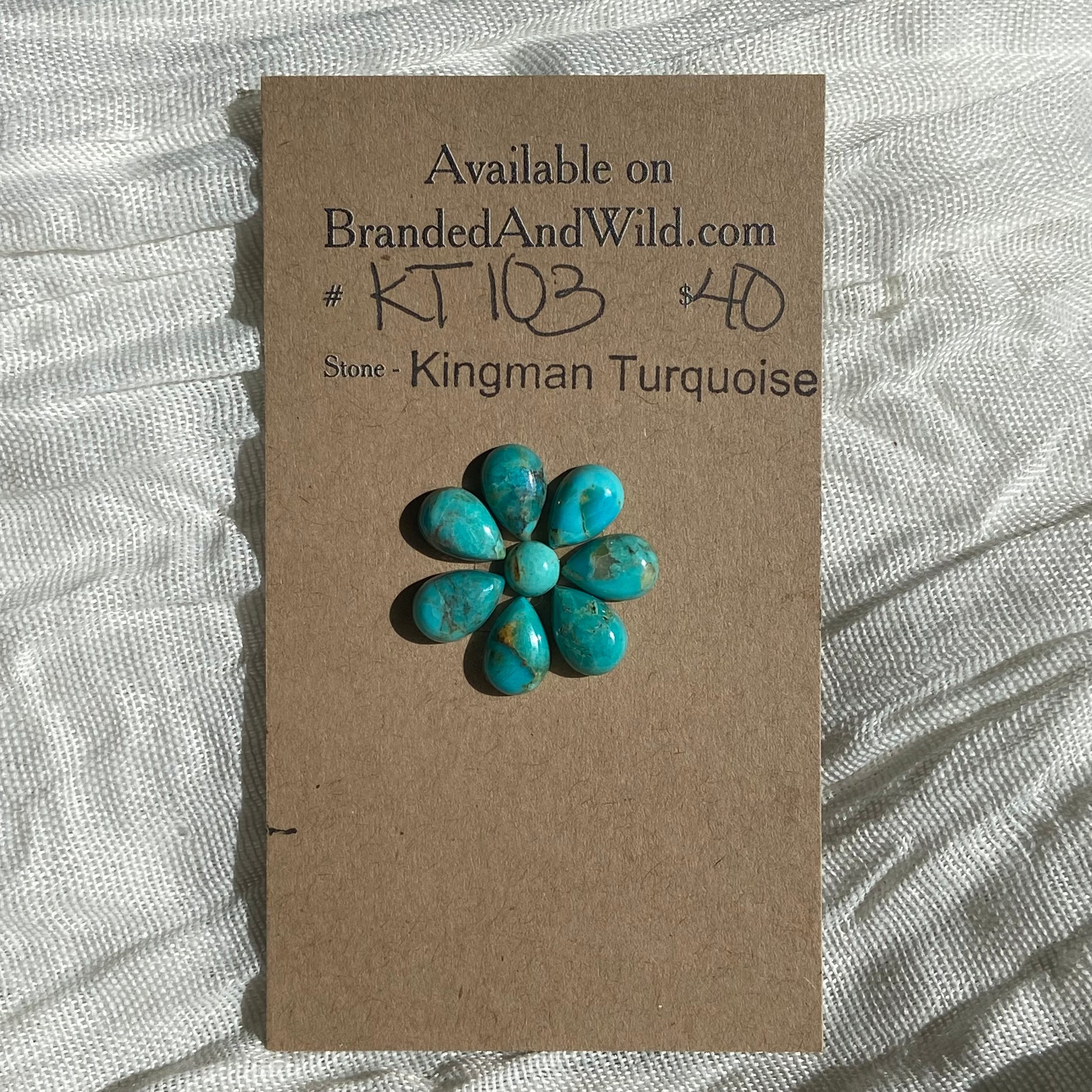 Kingman Turquoise Cabochon - KT103 141ADB70-90FD-4A3E-858D-EF58A2C18088 Brandedandwild.com