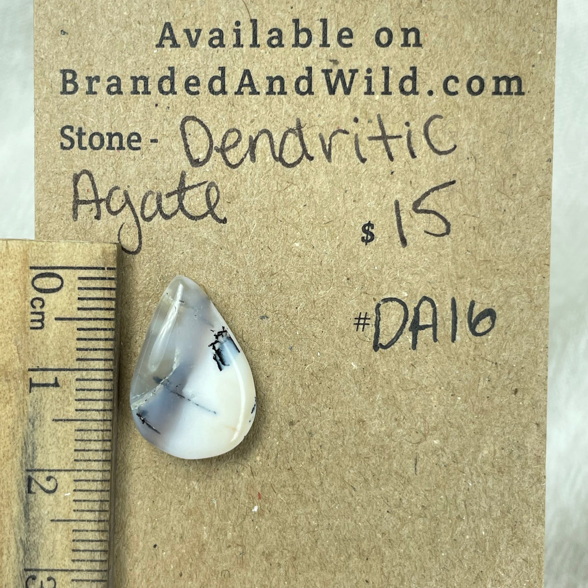 Dendritic Agate Cabochon - DA16 144DAC4D-1C70-4214-ACFC-3BFF86588D56 Brandedandwild.com