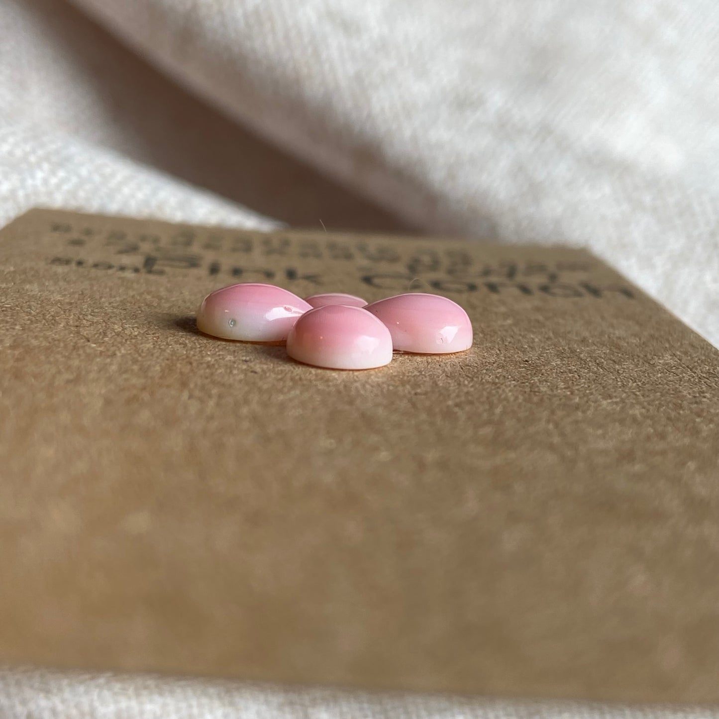 Pink Conch Cabochon - PC49 146900F8-DEBB-4A30-AA7E-1BF2E216531C Brandedandwild.com