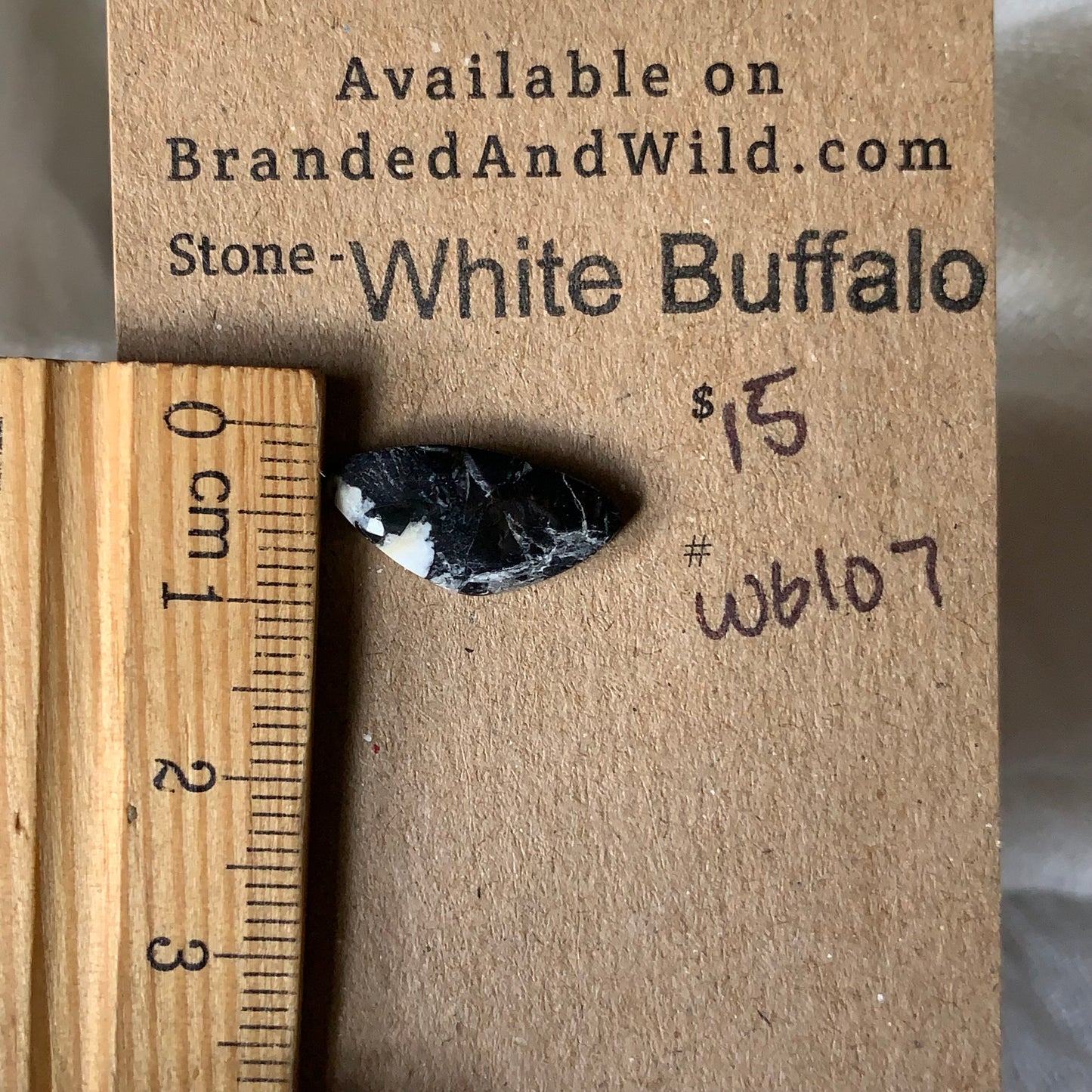 White Buffalo Cabochon - WB107