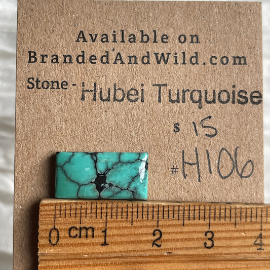 Hubei Turquoise Cabochon - H106 14A2B26C-9A30-41F2-AA30-EFC66BA4D86A Brandedandwild.com