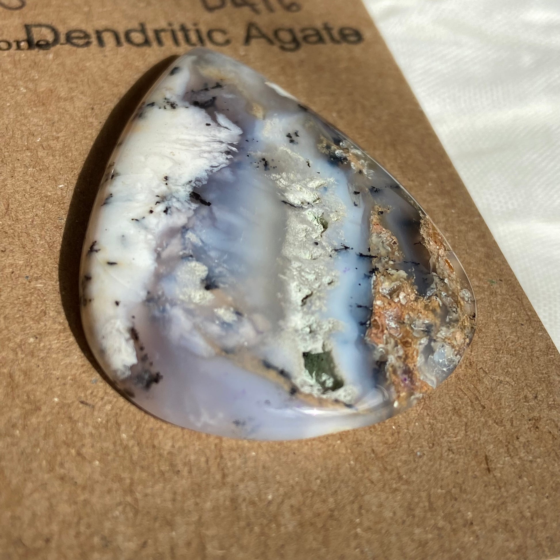Dendritic Agate Cabochon - DA16 14BD80E8-A783-4798-BD8A-128566833C91 Brandedandwild.com