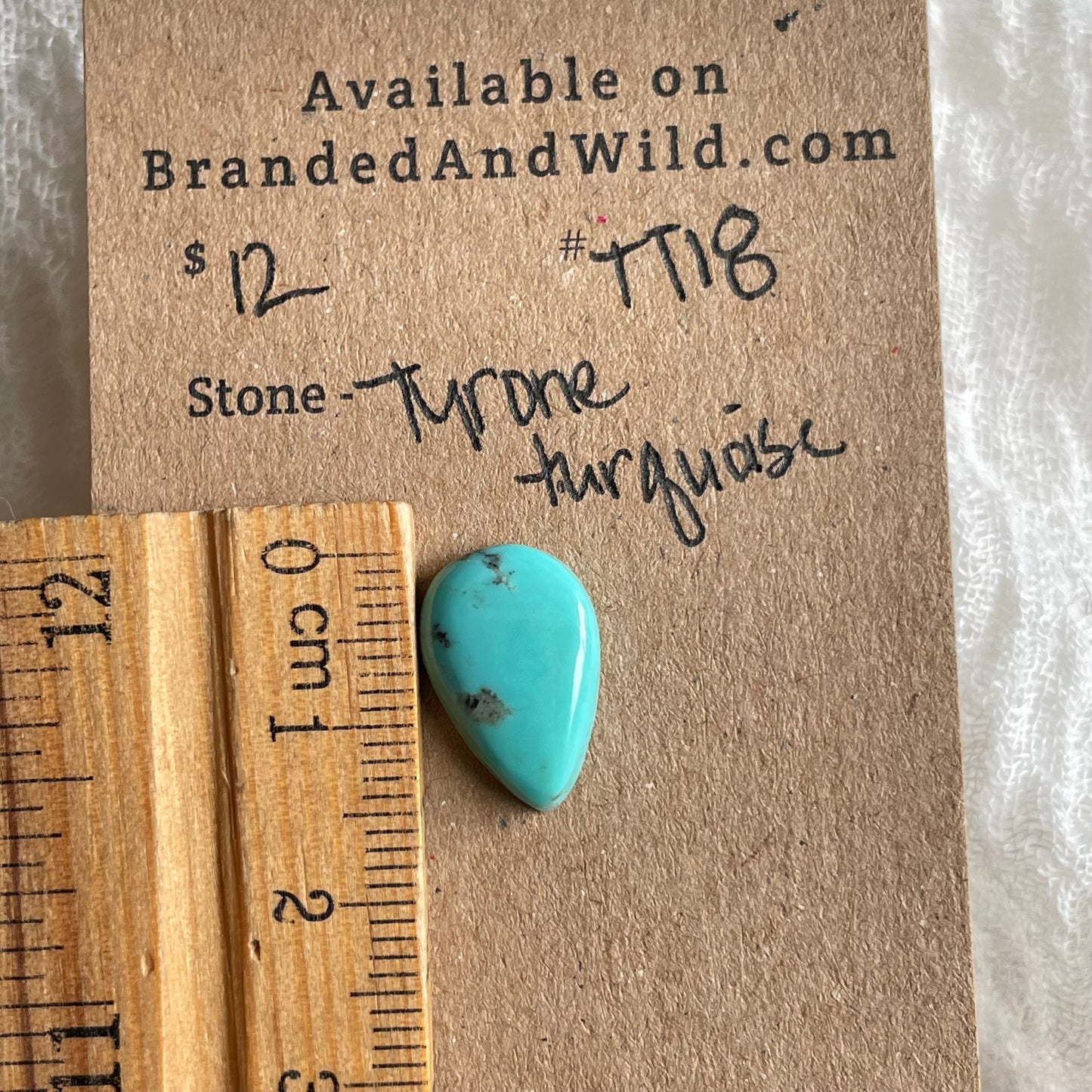 Tyrone Turquoise Cabochon - TT18 14CFB9A7-99C9-4C83-A242-16A37C339082 Brandedandwild.com