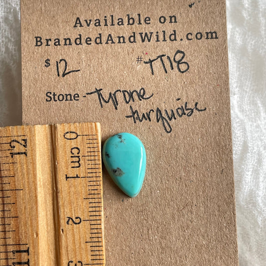 Tyrone Turquoise Cabochon - TT18 14CFB9A7-99C9-4C83-A242-16A37C339082 Brandedandwild.com