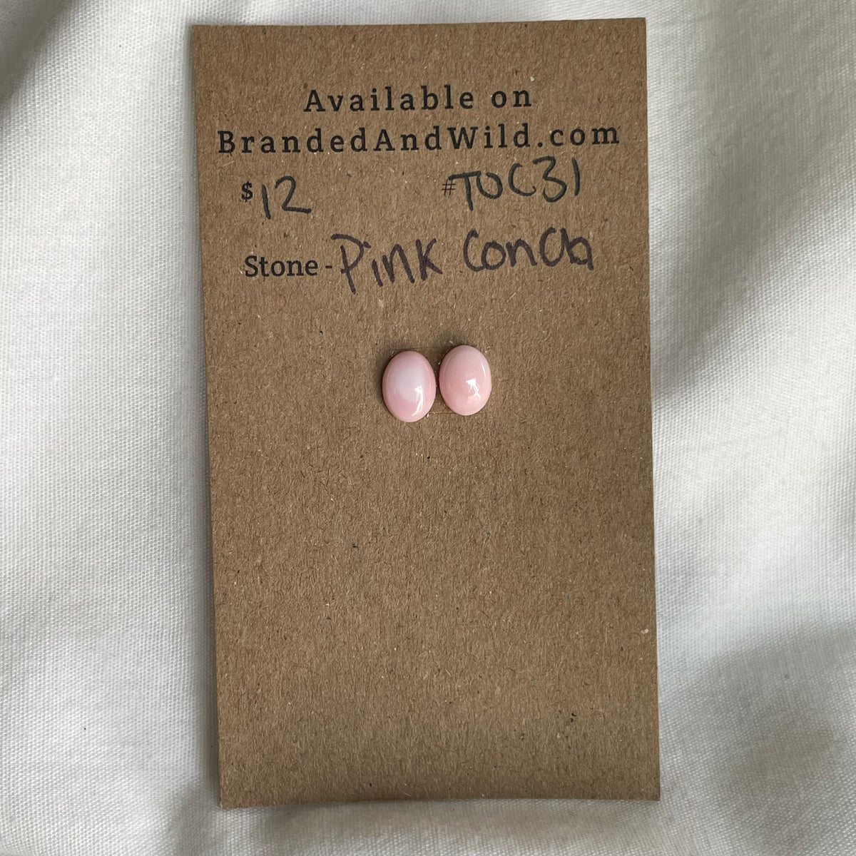 Pink Conch Cabochon - PC31 14D1CCC9-3CB6-4387-866B-81B27664E197 Brandedandwild.com