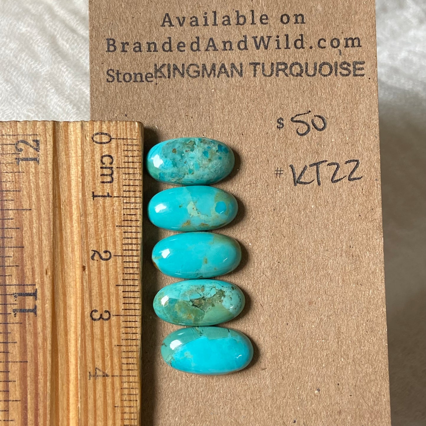 Kingman Turquoise Cabochon - KT22 15079062-0119-4486-A416-4B489FFDA681 Brandedandwild.com