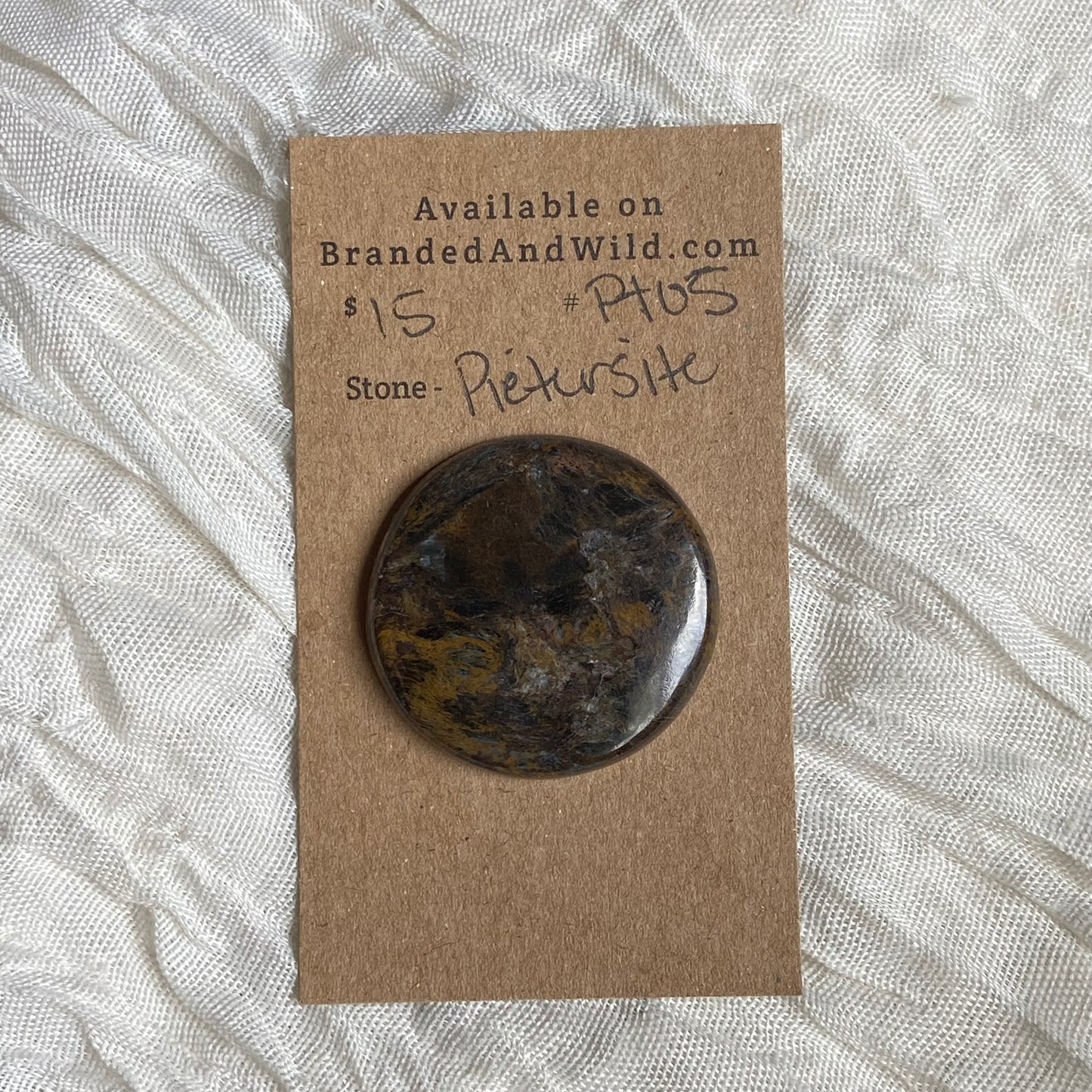 Pietersite Cabochon - PT05 150EED75-0FC2-4CC5-AD9C-A94CEE49BDD3 Brandedandwild.com