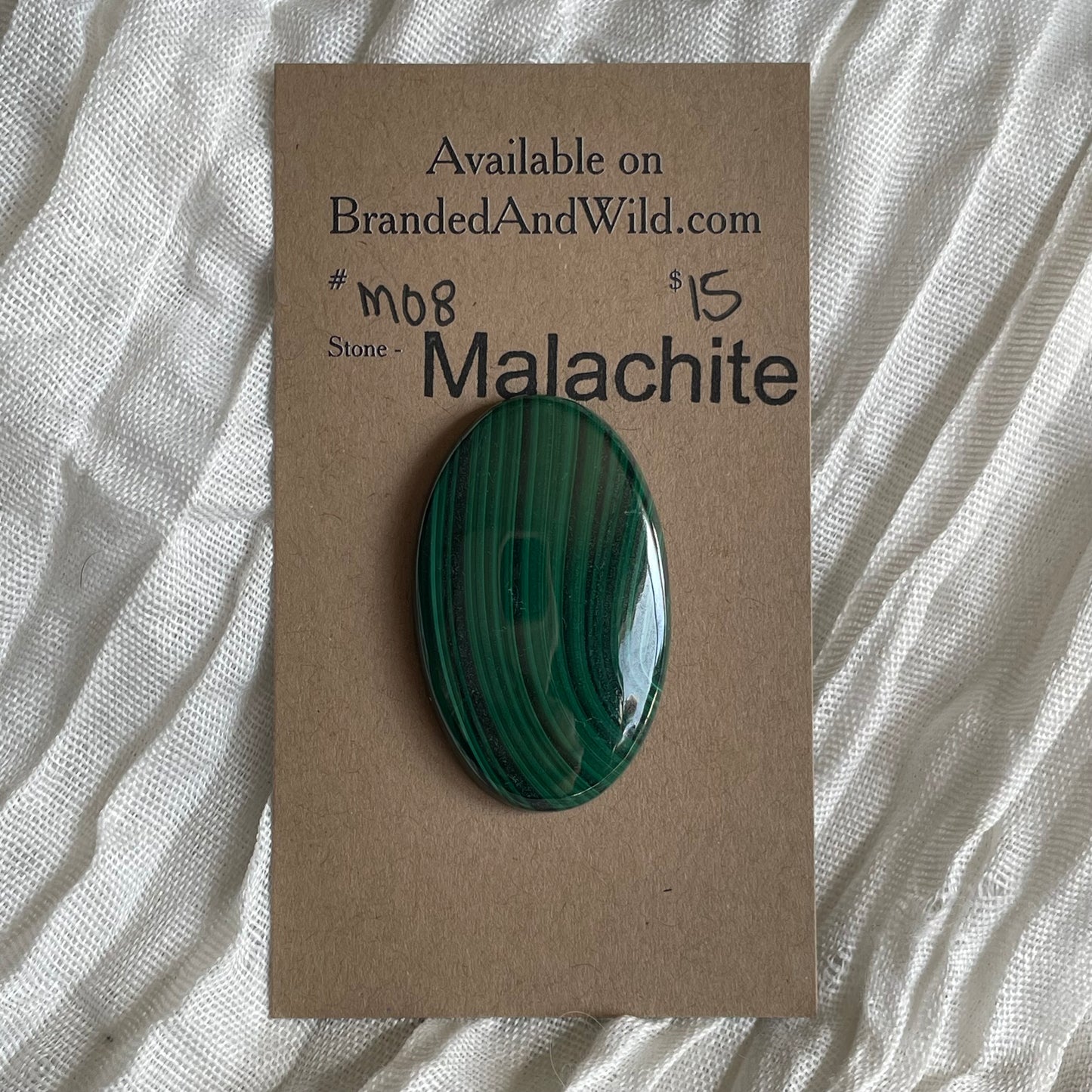 Malachite Cabochon - M08 153C2F06-40CC-46EA-A8C7-0C98AAB933A2 Brandedandwild.com