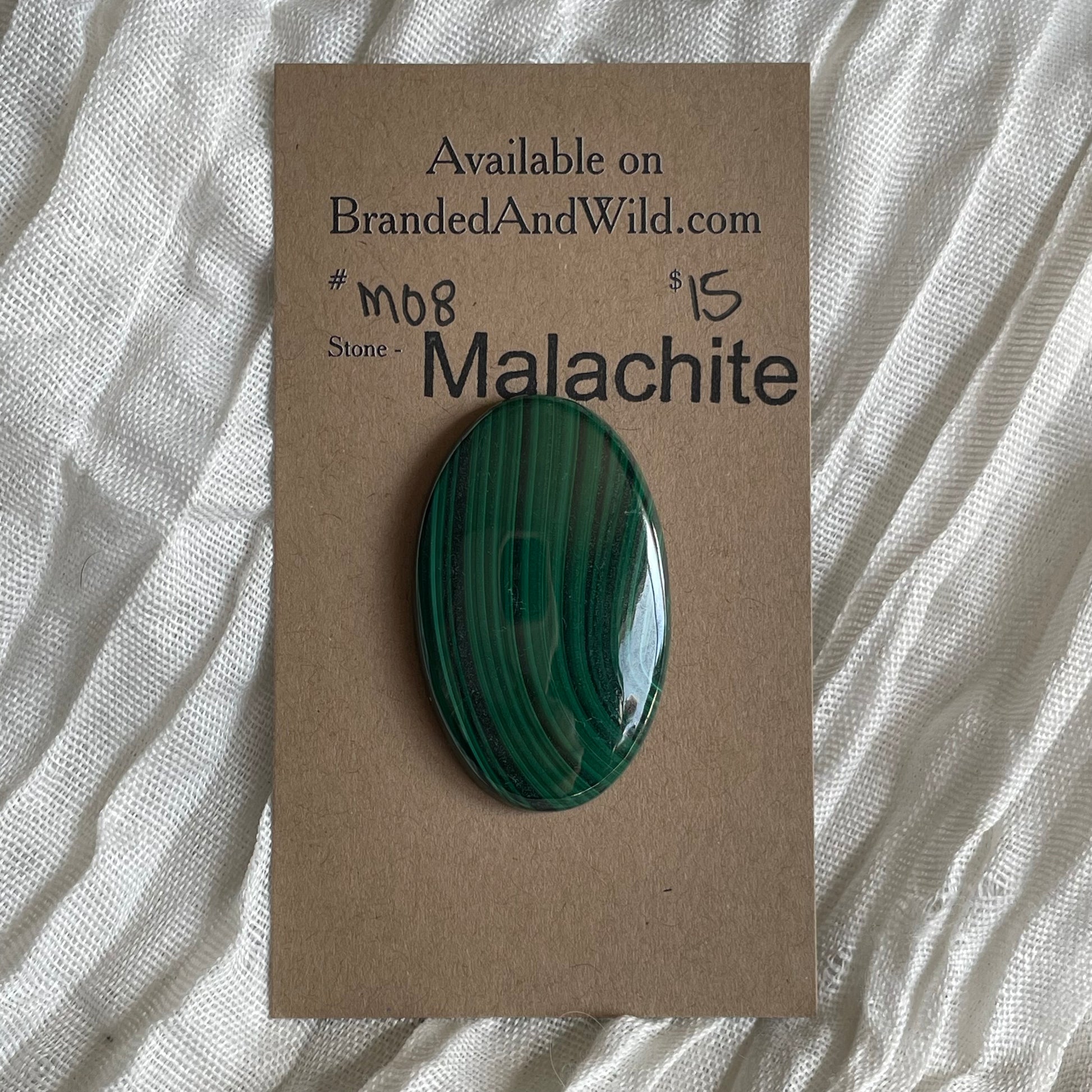 Malachite Cabochon - M08 153C2F06-40CC-46EA-A8C7-0C98AAB933A2 Brandedandwild.com