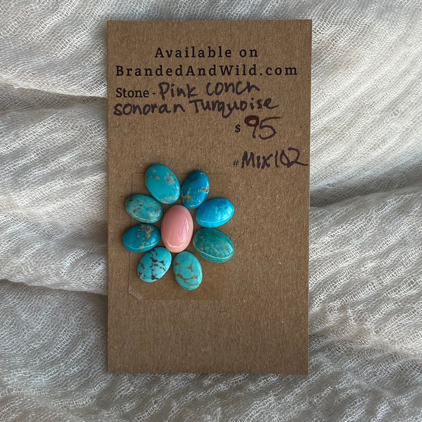 Sonoran / Pink Conch Cabochon - MIX102