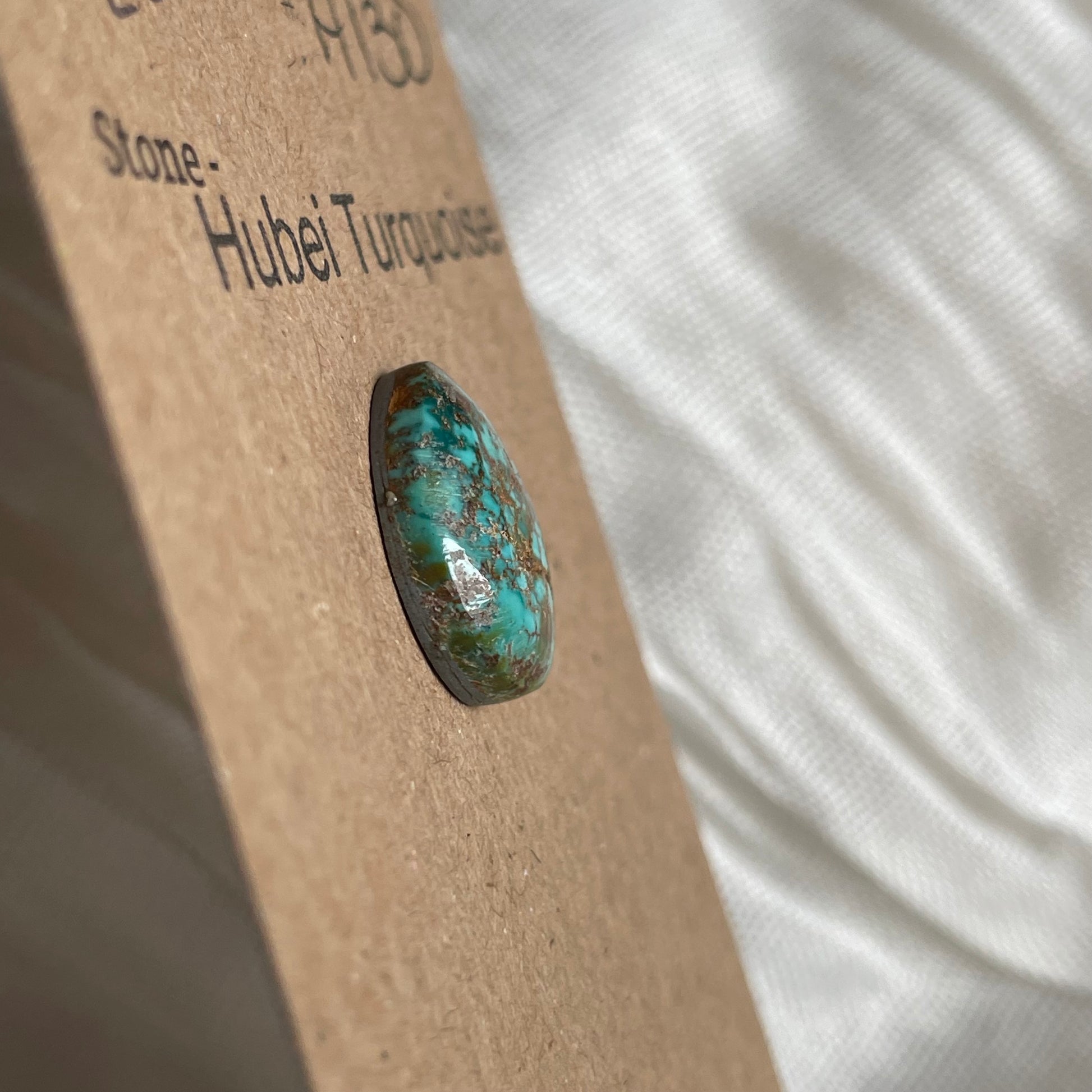 Hubei Turquoise Cabochon - H130 156B4249-41DF-4D6D-9F72-05E563AD8398 Brandedandwild.com