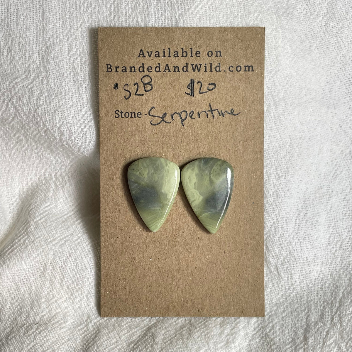 Serpentine - Cabochon - S28 158408C2-E908-4724-9069-37E0A38A541E Brandedandwild.com