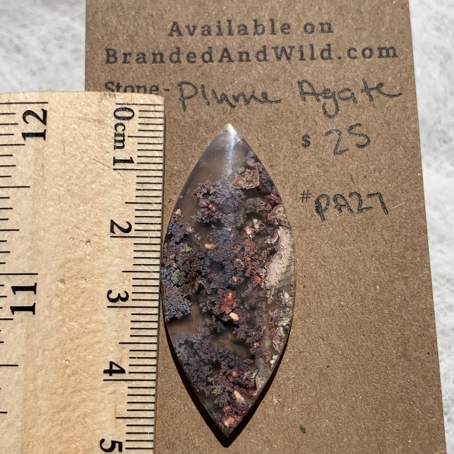 Plume Agate Cabochon - PA27