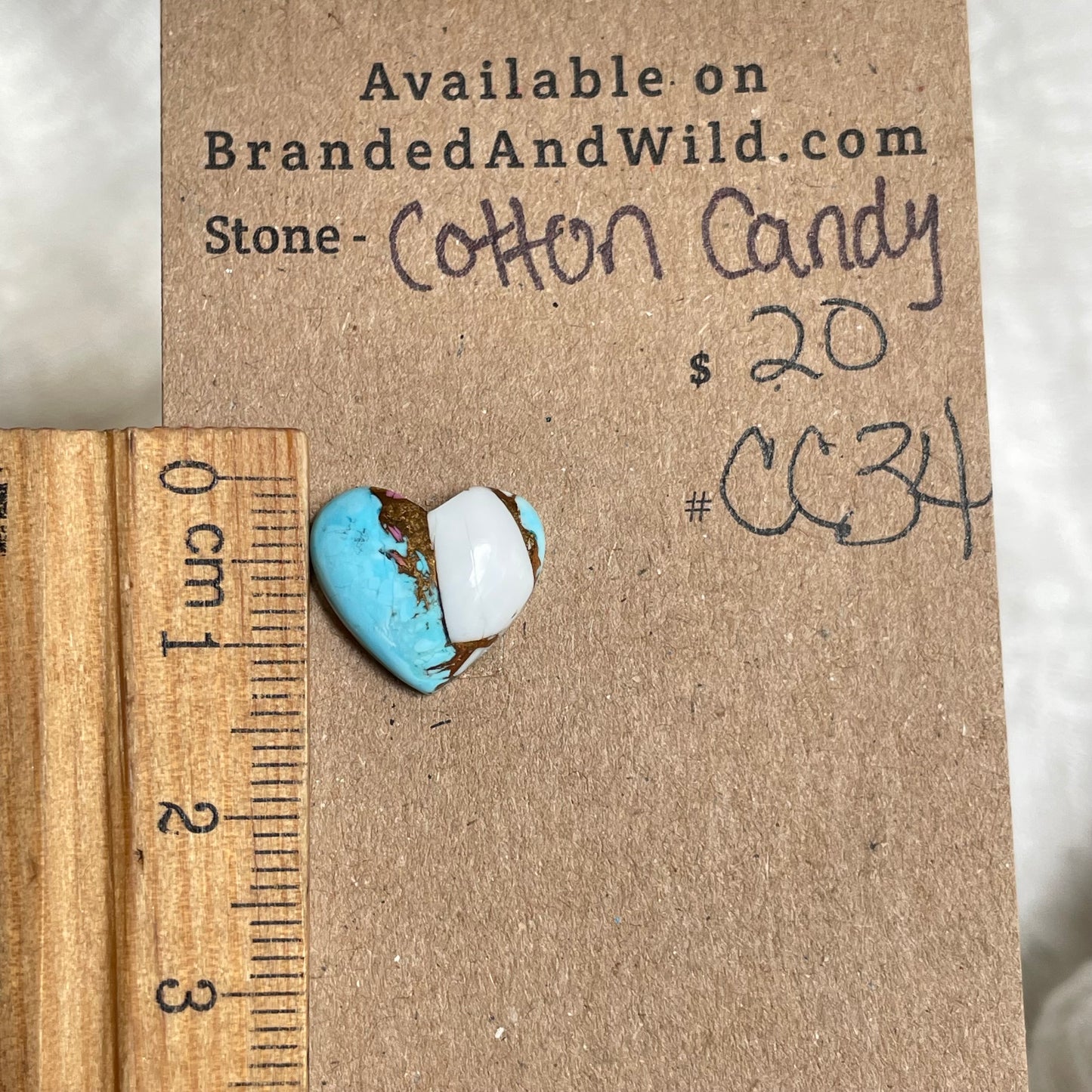 Cotton Candy Cabochon - CC34 158F8C2B-E867-4721-8EEA-26F882FAEF0E Brandedandwild.com