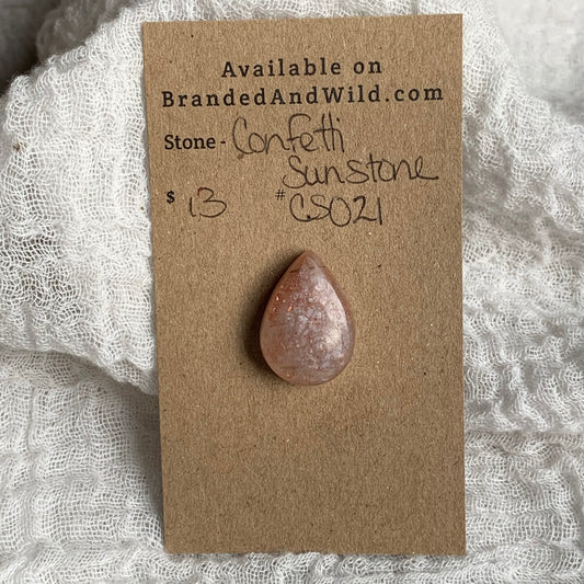 Confetti Sunstone Cabochon - CS021