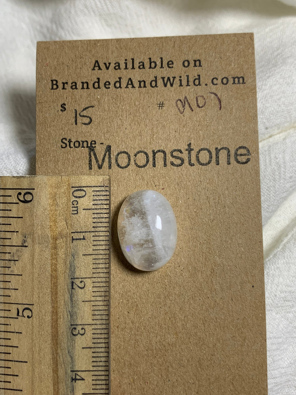 Moonstone Cabochon - MS07 159560BA-D693-456F-B94D-64C0A2F1BF03 Brandedandwild.com