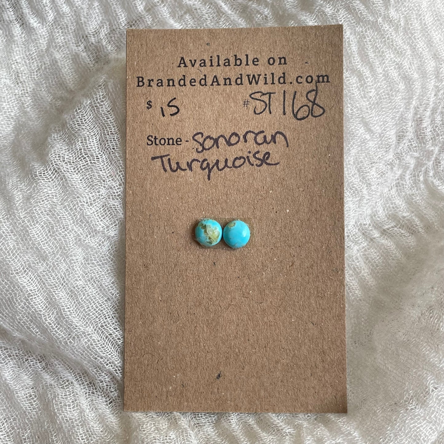 Sonoran Turquoise Cabochon - ST168 15BD2C07-DDE0-4000-8CD5-4C8AB6D40464 Brandedandwild.com