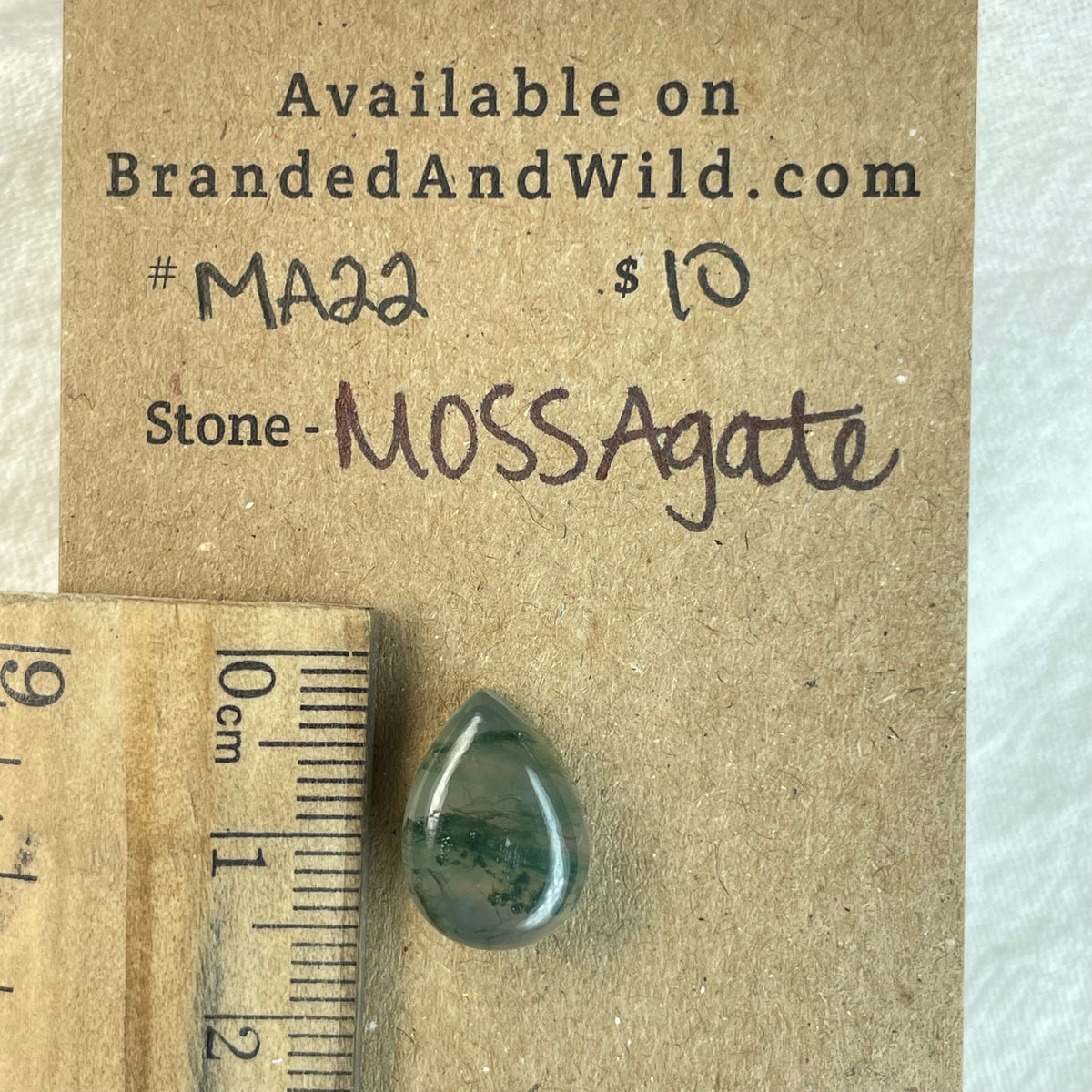 Moss Agate Cabochon - MA22 15BE2E26-C46A-41CA-A6A2-C3AA9570A110 Brandedandwild.com