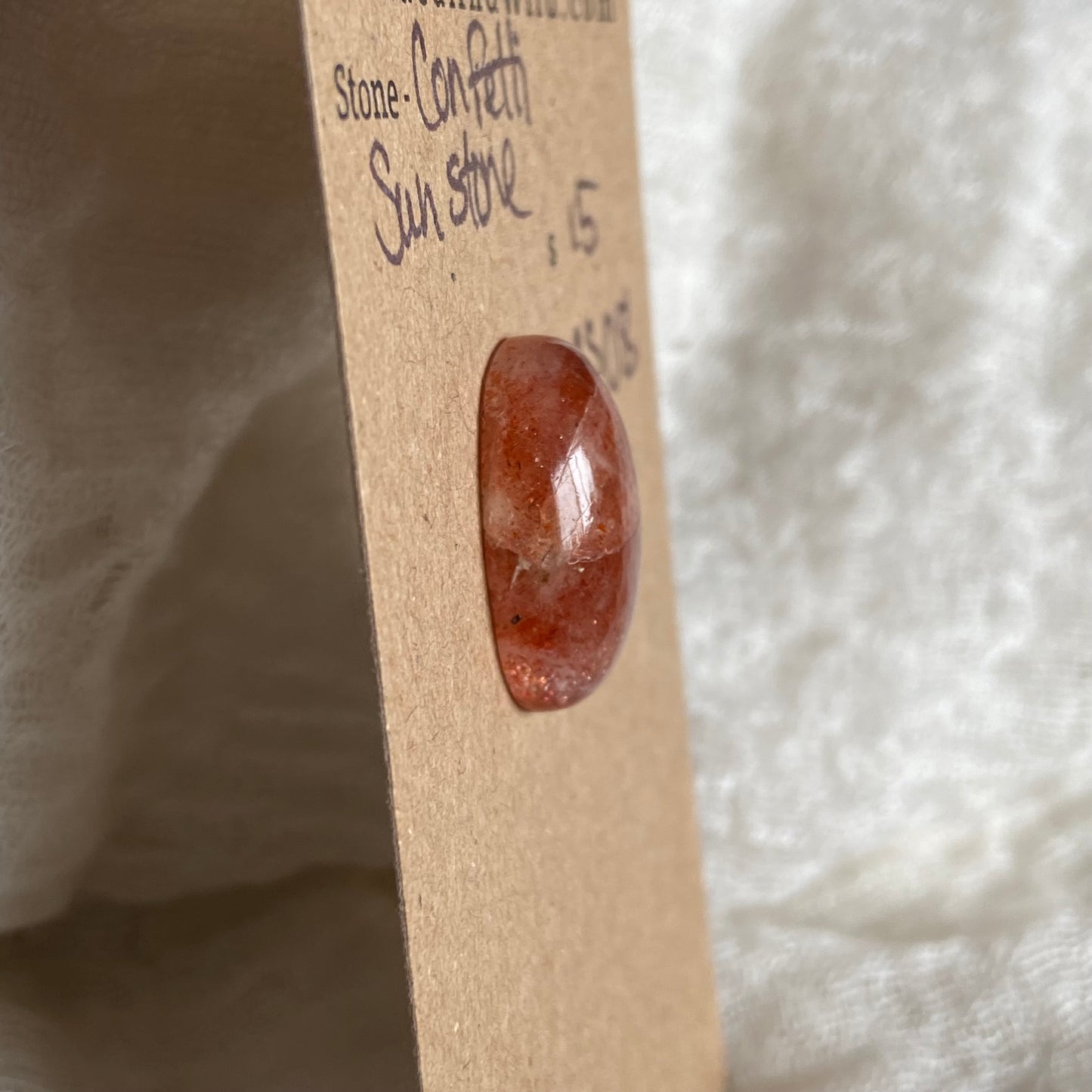 Confetti Sunstone Cabochon - CS08 15C78A99-5B1B-404D-9403-B7FCD8306501 Brandedandwild.com