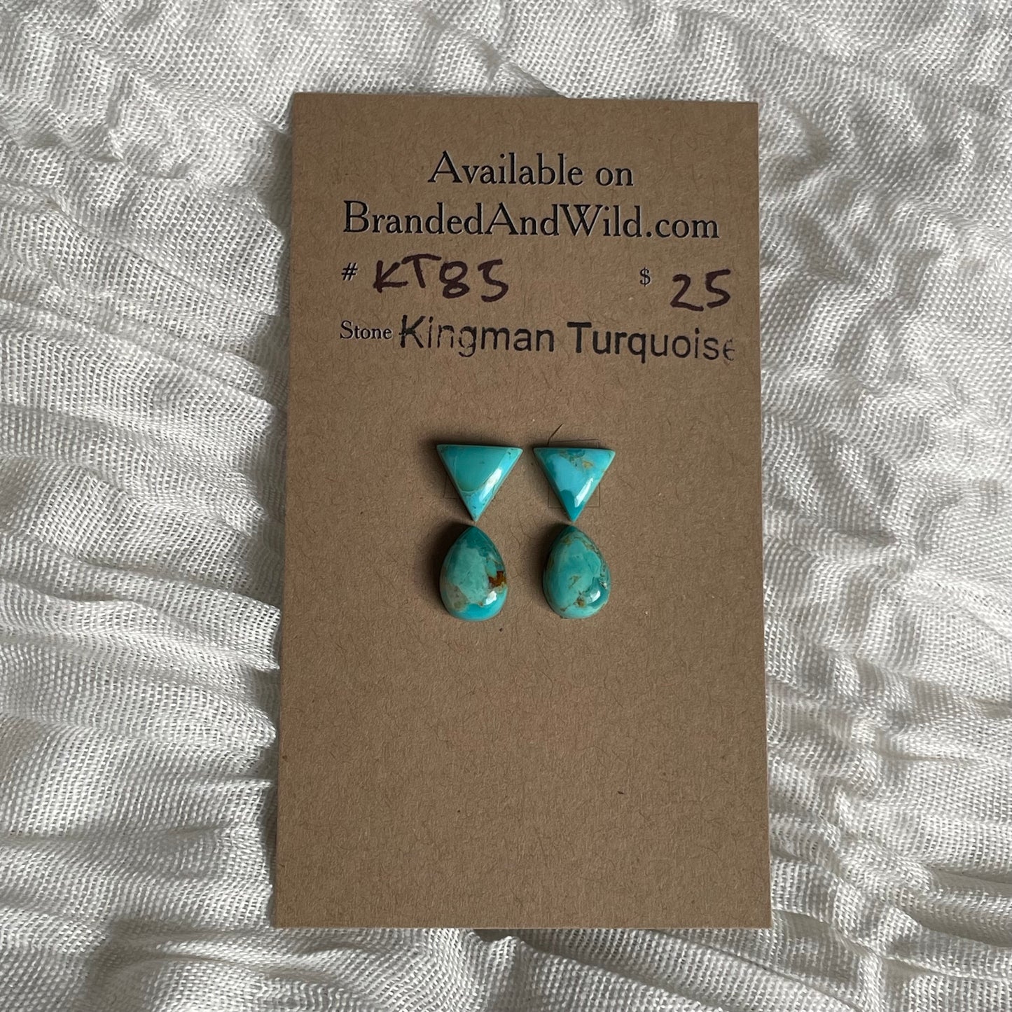 Kingman Turquoise Cabochon - KT85 15D7E2E8-B931-4B0D-9AF2-5A9ABD093816 Brandedandwild.com