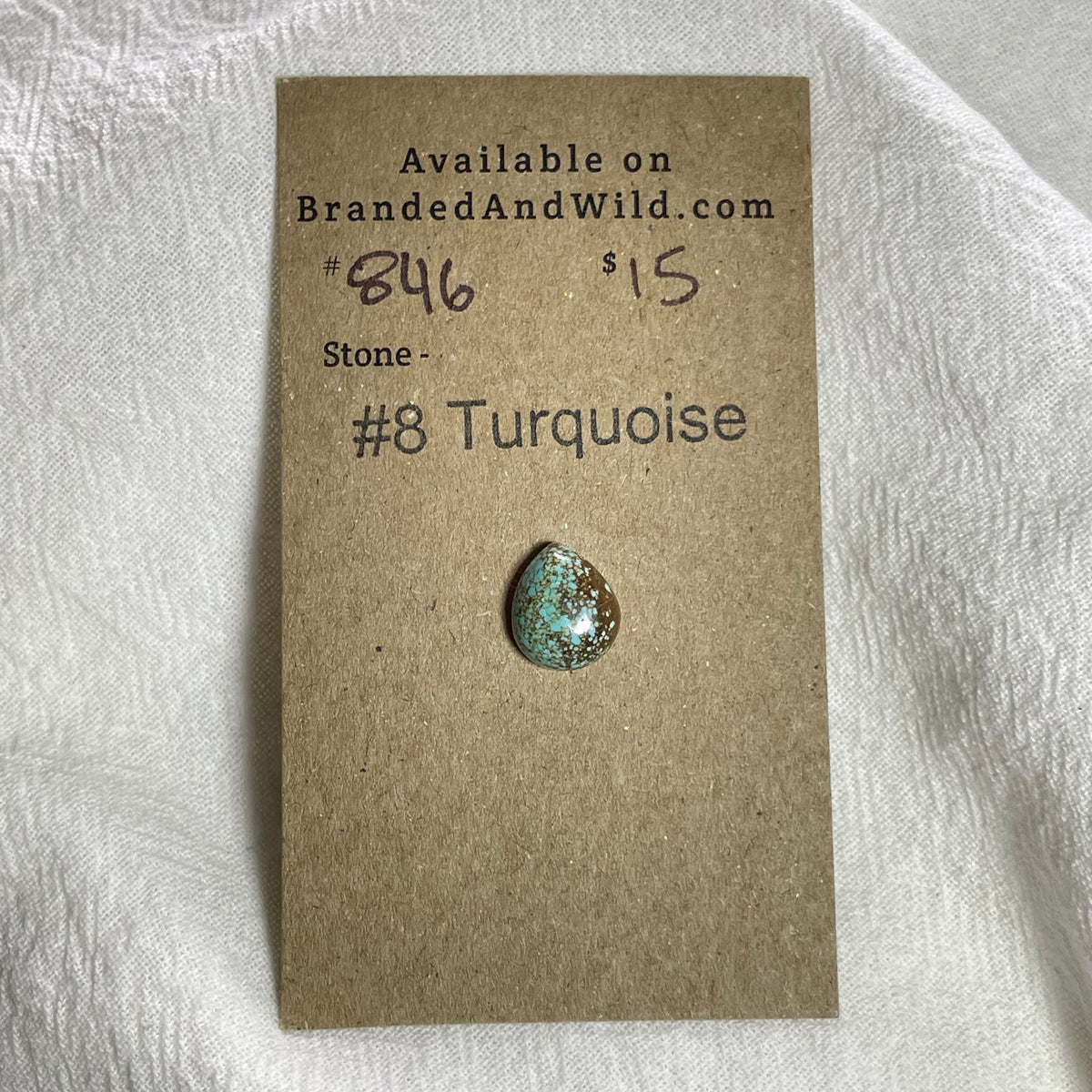 #8 Turquoise Cabochon - 846 15DEEA06-58B9-4DBB-81C2-154D5A5F8EA8 Brandedandwild.com
