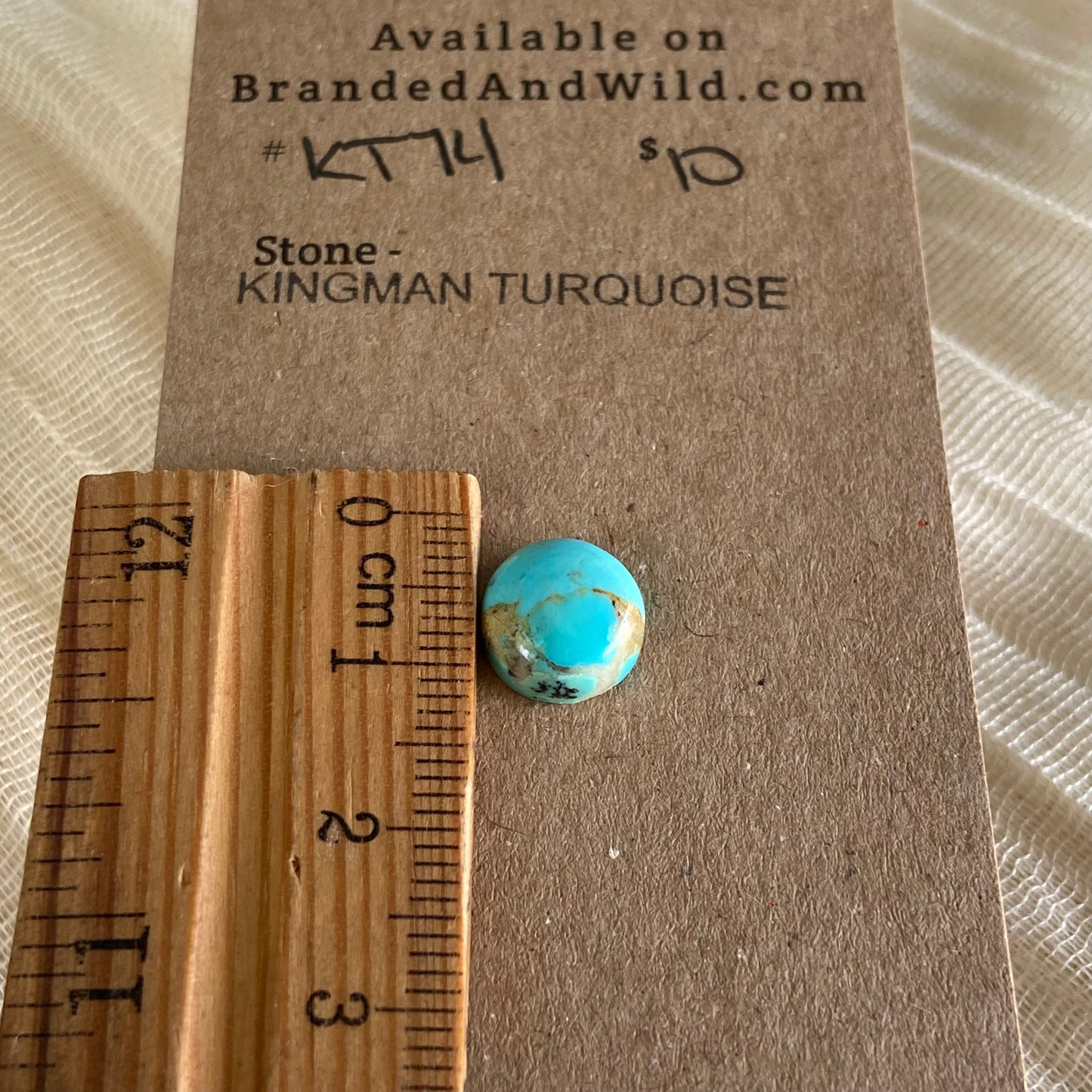Kingman Turquoise Cabochon - KT74 160DED95-FF44-4F60-96FE-6D51B15B70BD Brandedandwild.com