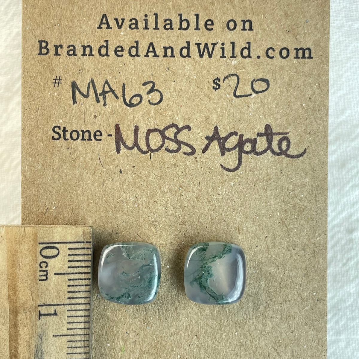 Moss Agate Cabochon - MA63 161D7811-C764-493D-A67F-7E4A154FE042 Brandedandwild.com