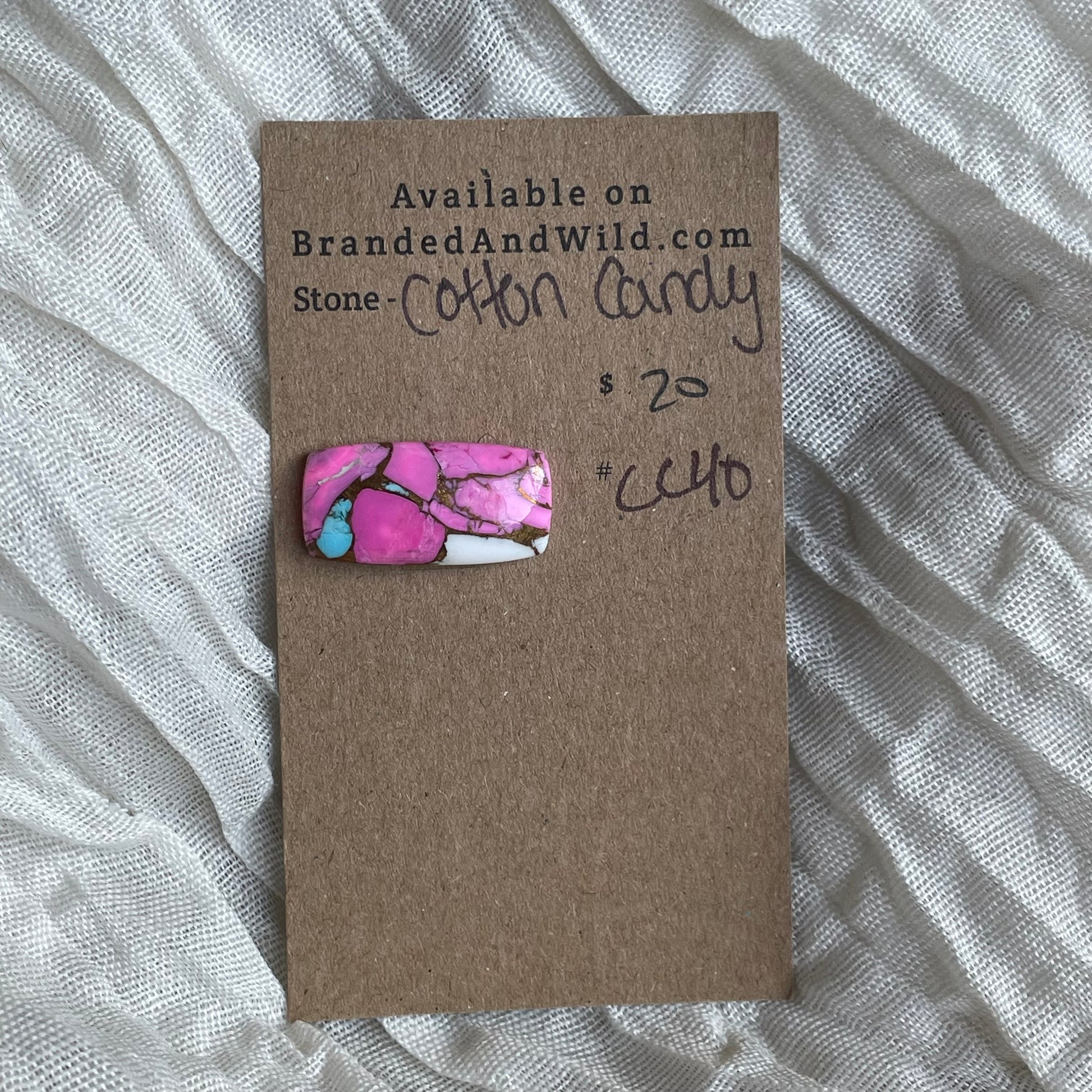 Cotton Candy Cabochon - CC40 1622FDB9-3B01-455B-9F4A-5E8101BDE867 Brandedandwild.com