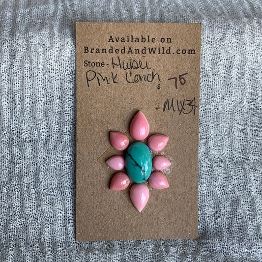 Hubei / Pink Conch Cabochon - Mix34
