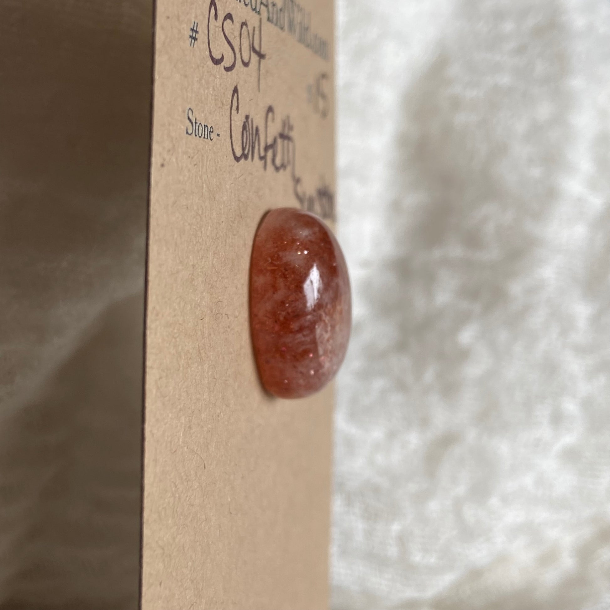 Confetti Sunstone Cabochon - CS04 16247C54-3921-4CC8-8F66-CA28F1F70E7F Brandedandwild.com