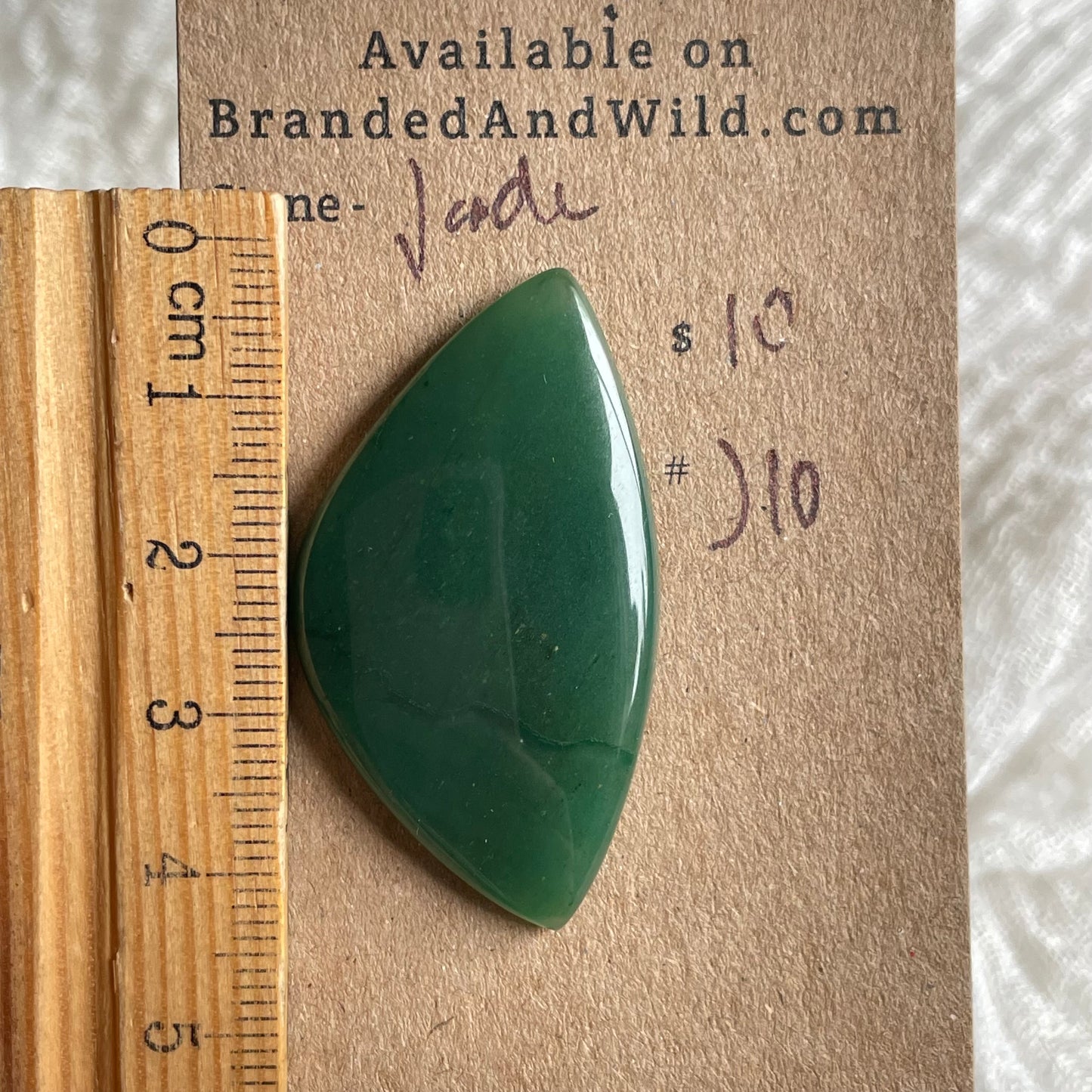 Jade Cabochon - J10 1625D830-5A5D-4705-BB2F-B236B8ABE467 Brandedandwild.com