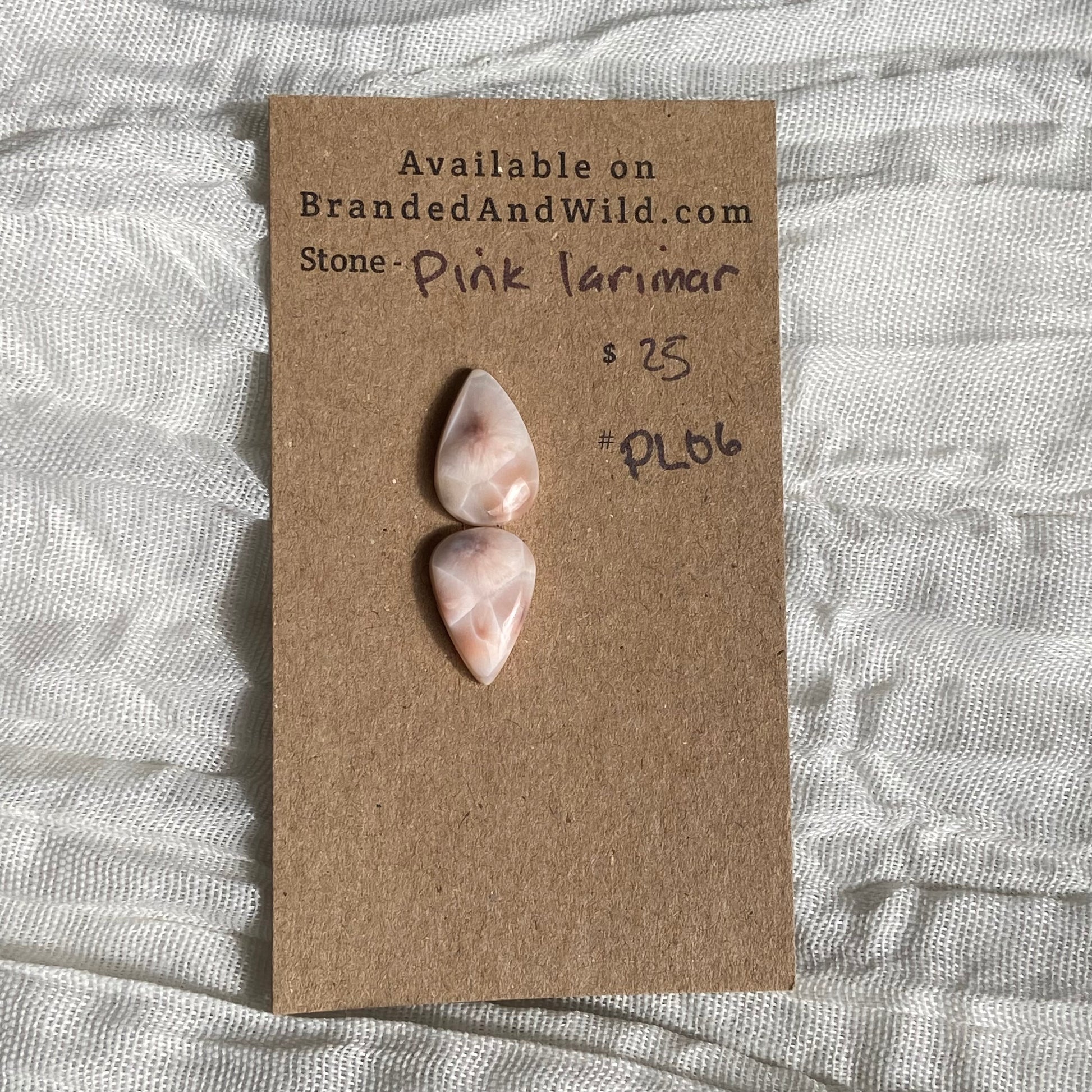 Pink Larimar Cabochon - PL06 1626837E-2E3F-4859-BC4C-2A104497A09F Brandedandwild.com