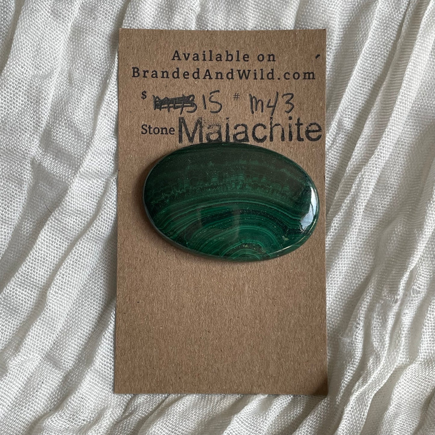 Malachite Cabochon - M43 16346E20-4152-4F78-8E0C-277FF7B1BDAC Brandedandwild.com