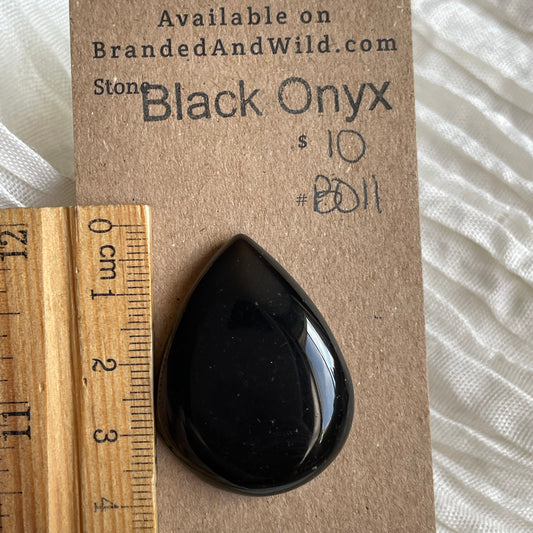 Black Onyx - Cabochon - B011 1634EDB9-AB85-44DC-9CEF-765EC53B8DCC Brandedandwild.com
