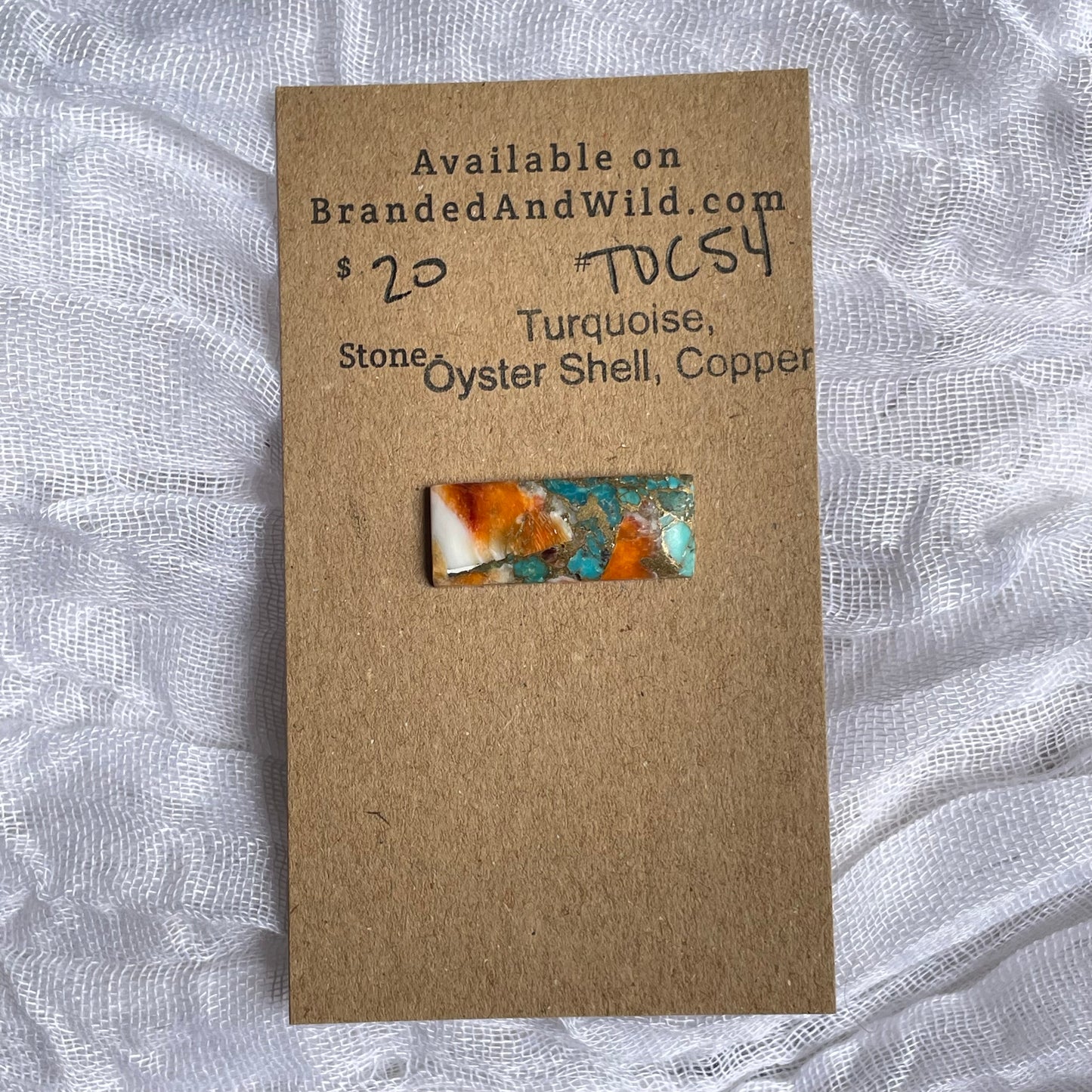 Turquoise, Oyster Shell, Copper Cabochon - TOC54 16413921-288D-4C32-B64F-7096226C8EB4 Brandedandwild.com