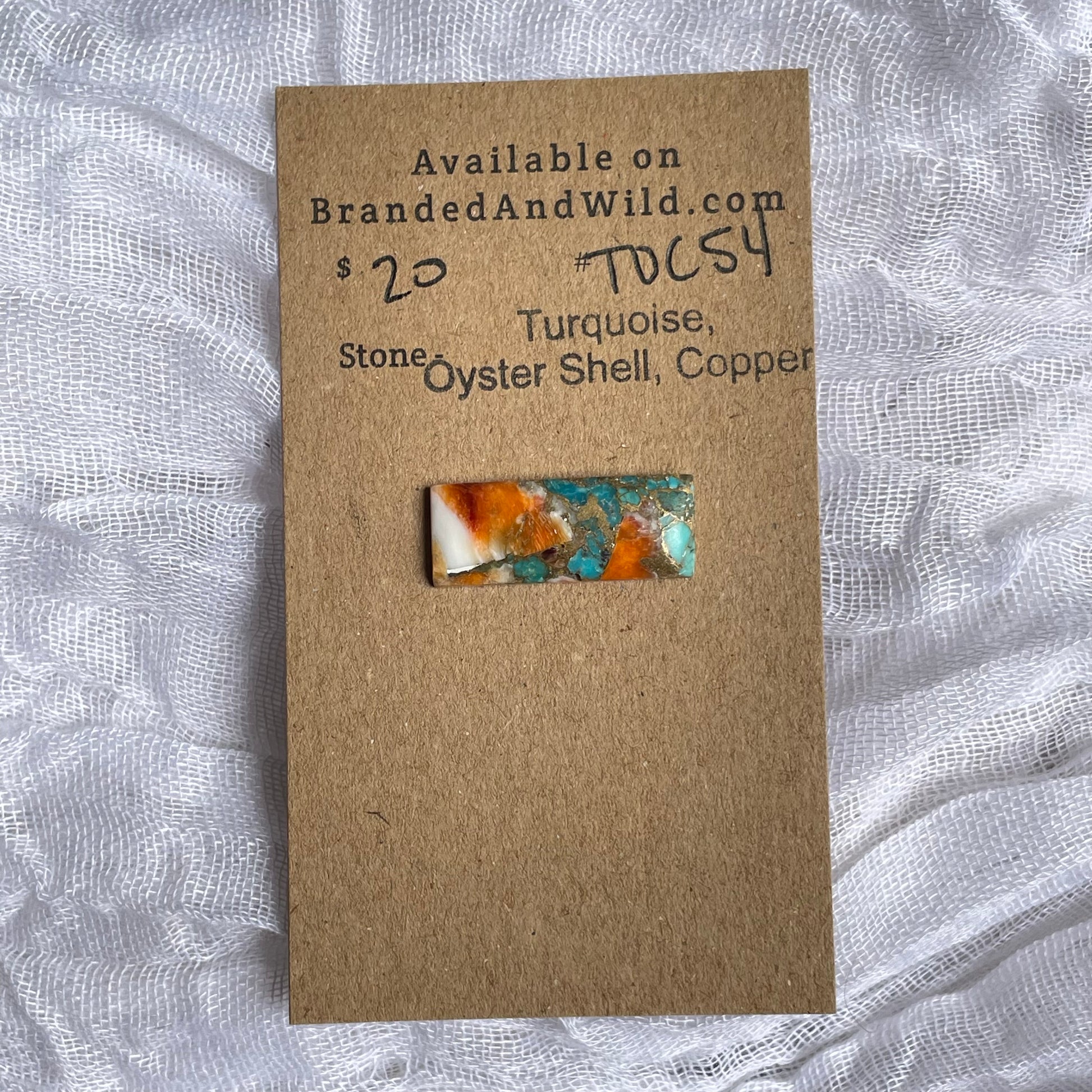 Turquoise, Oyster Shell, Copper Cabochon - TOC54 16413921-288D-4C32-B64F-7096226C8EB4 Brandedandwild.com