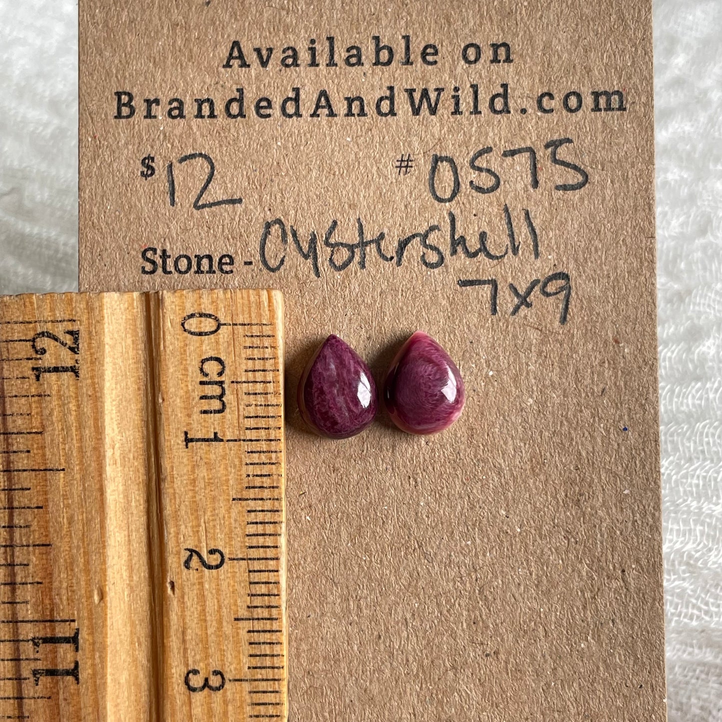 Spiny Oyster Shell Cabochon - OS75 1644F7CC-14AB-43EB-A768-8EBE58F09DA9 Brandedandwild.com