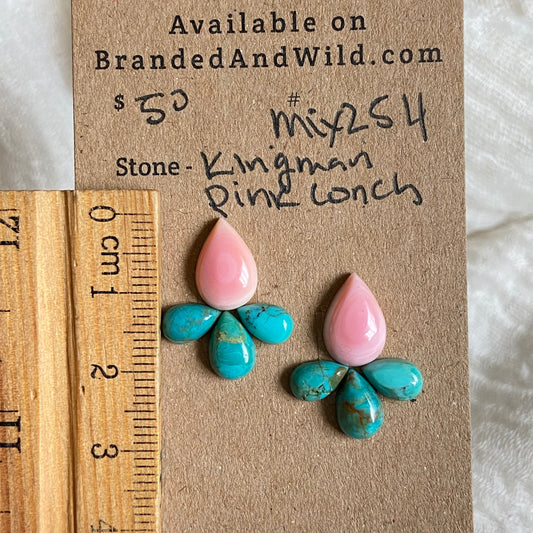 Kingman / Pink Conch Cabochon - Mix254 1645FCB1-BF53-4BCA-91C3-FE2ACA81816D Brandedandwild.com