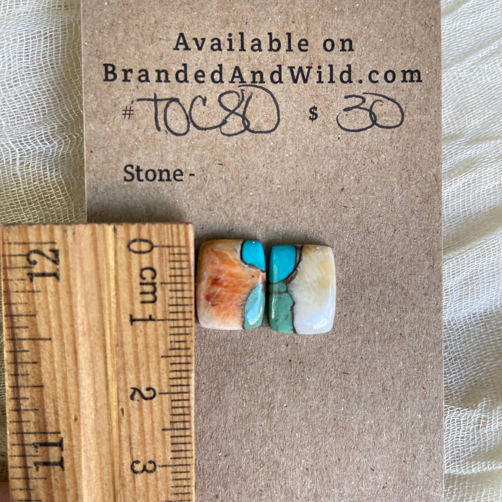 Turquoise, Oyster Shell, Copper Cabochon - TOC80 164A9829-216D-4F39-AE50-E98BD333D4F2 Brandedandwild.com