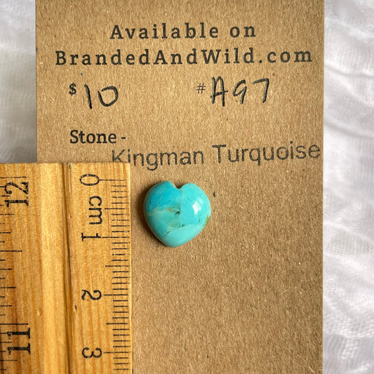 Kingman Turquoise Cabochon - KT97 165E3FA5-AEFF-4E63-A1D8-708AEBB10716 Brandedandwild.com