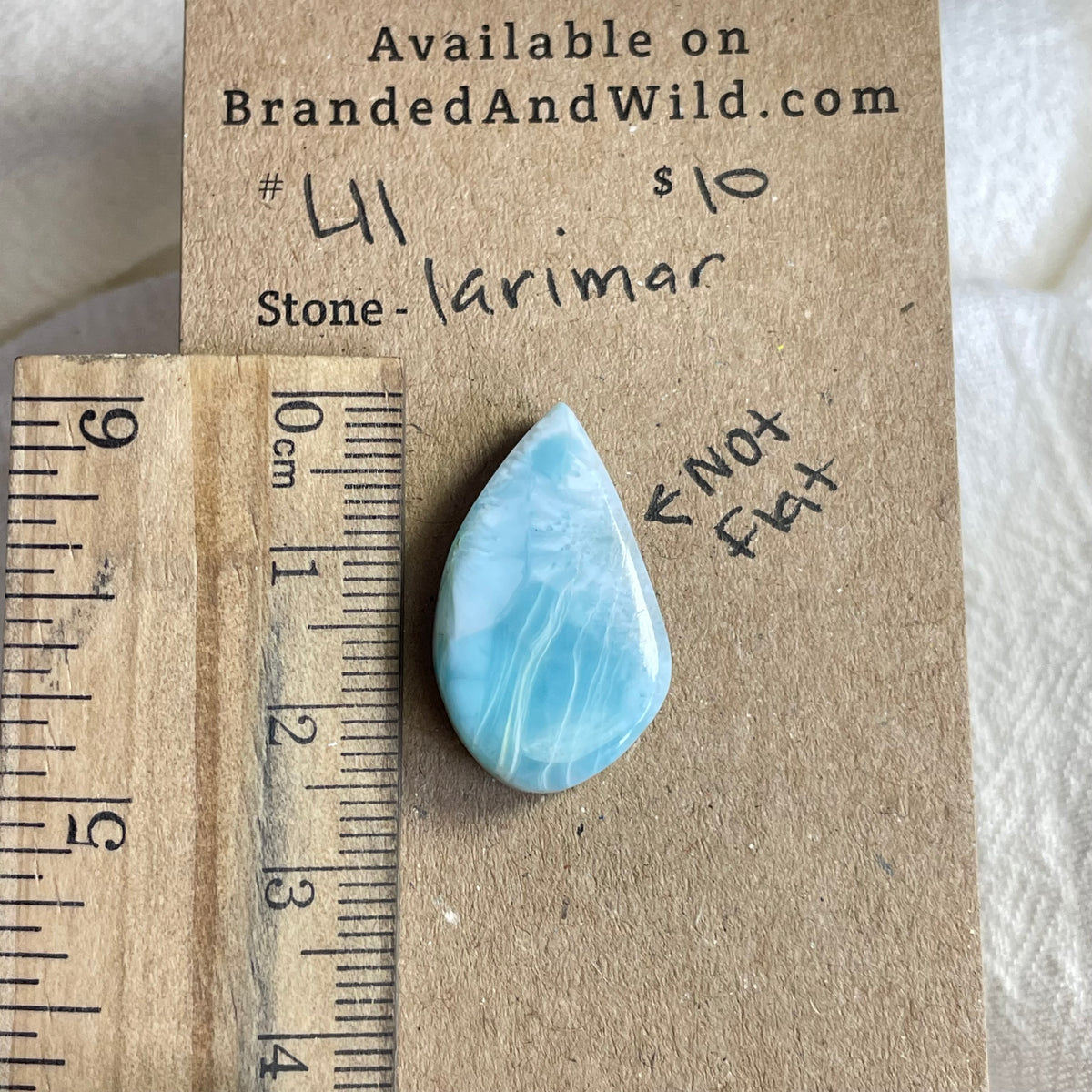 Larimar Cabochon - L11 1662EF22-9F3B-4153-B504-71BCAFEABCFC Brandedandwild.com