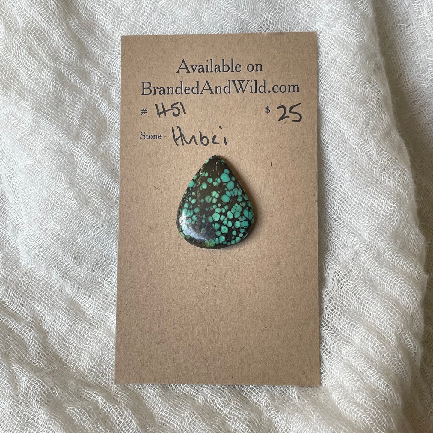 Hubei Turquoise Cabochon - H51 16764761-CED1-4D47-8D6B-A2A29A4B99E4 Brandedandwild.com