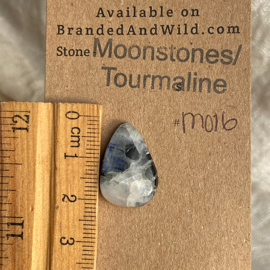 Moonstone/Tourmaline Cabochon - M016