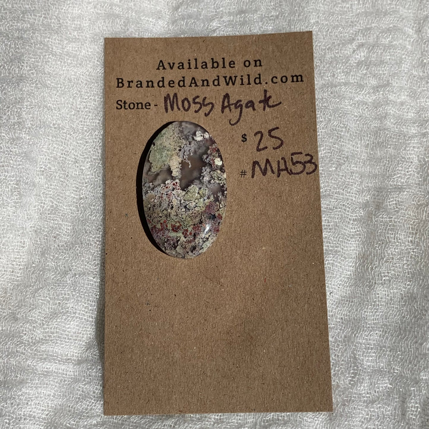 Moss Agate Cabochon- MA53